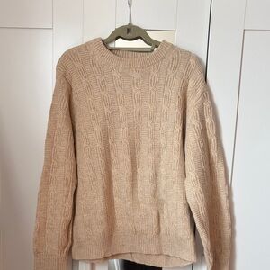 American Eagle Outfitters Tan Cable Knit Sweater